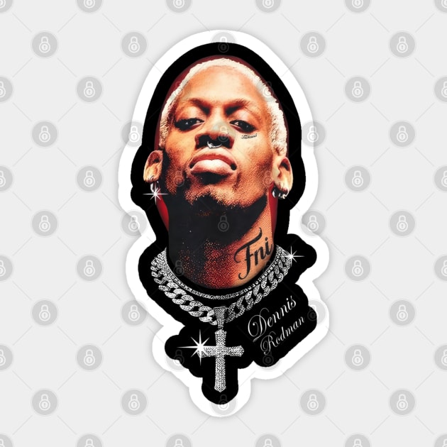 Be Different. Be Dennis Rodman Sticker by Iron Astronaut